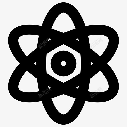 科学原子教育图标svg_新图网 https://ixintu.com 原子 基本图标 教育 核物理 电子 科学
