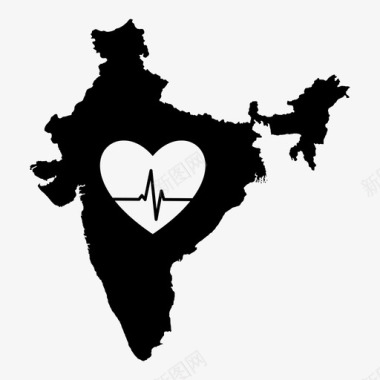 印度的医疗保健医疗保健保险图标图标