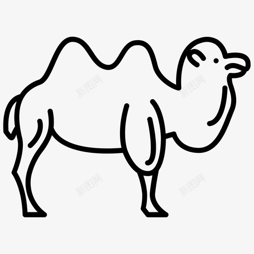 单峰骆驼动物骆驼图标svg_新图网 https://ixintu.com 动物 单峰骆驼 沙漠 骆驼 骆驼收藏