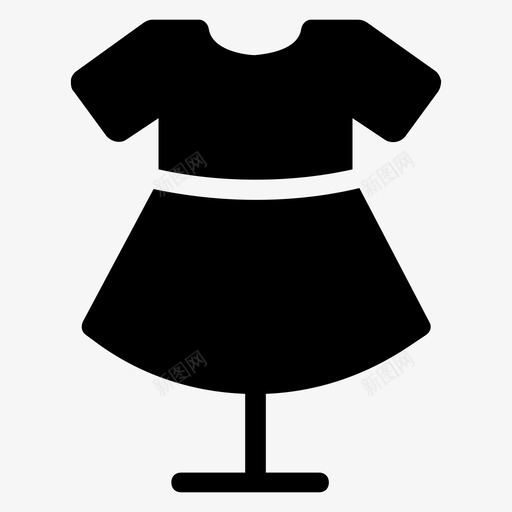 婴儿摇滚儿童服装图标svg_新图网 https://ixintu.com 儿童 女性 婴儿摇滚 时尚 时尚和服装字形 服装