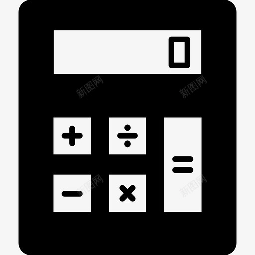 计算器技术电子设备图标svg_新图网 https://ixintu.com 技术 电子设备 计算器