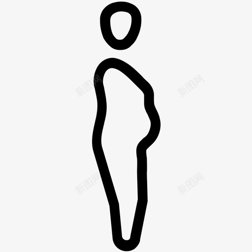 胖子身材饮食图标svg_新图网 https://ixintu.com 医疗保健线6 胖子 超重 身材 饮食