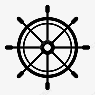 舵轮图标图标