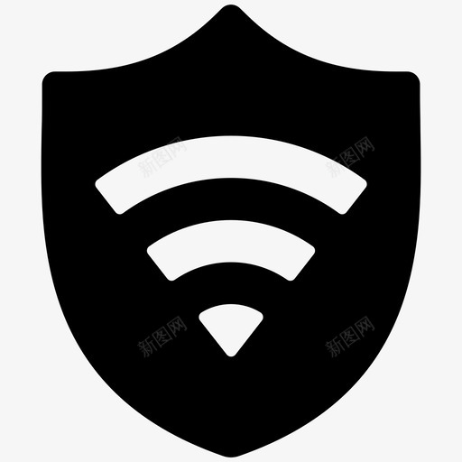 wifi安全wifiwifi屏蔽图标svg_新图网 https://ixintu.com wifi wifi屏蔽 安全wifi