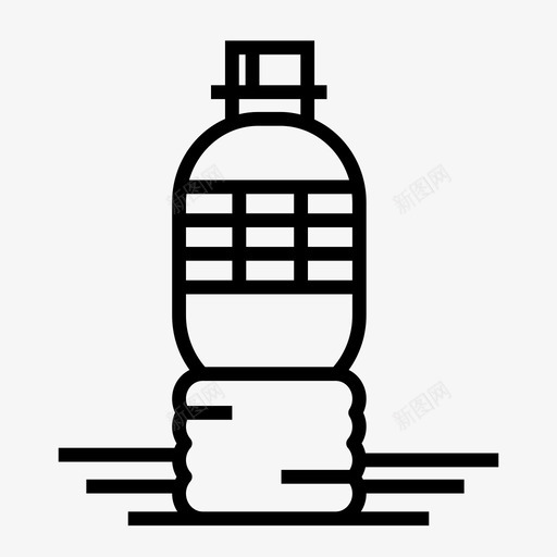 水瓶饮料饮用水图标svg_新图网 https://ixintu.com 夏天 水瓶 饮料 饮用水