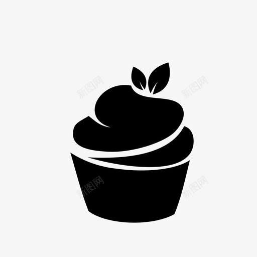 纸杯蛋糕面包房松饼图标svg_新图网 https://ixintu.com 松饼 糕点 纸杯蛋糕 面包房 食品