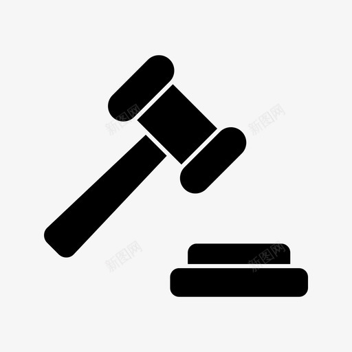 拍卖司法法律图标svg_新图网 https://ixintu.com 司法 拍卖 法律 贸易 银行业