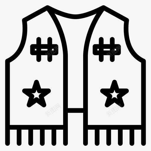 背心衣服沙漠图标svg_新图网 https://ixintu.com 沙漠 牛仔服 背心 衣服