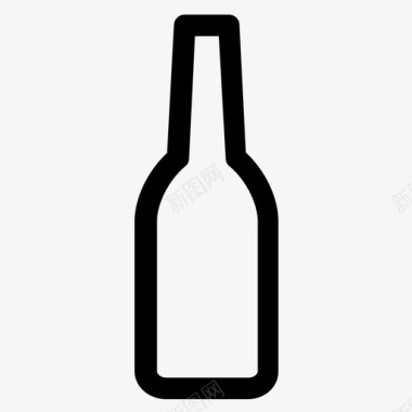 啤酒瓶酒精饮料图标图标