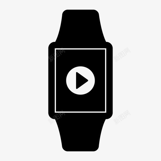 applewatch播放剪辑电影smartwatch线框图标svg_新图网 https://ixintu.com applewatch播放剪辑 smartwatch线框 电影