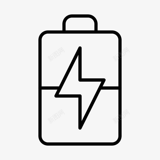 电池充电充电能量图标svg_新图网 https://ixintu.com 充电 功率 电池充电 能量