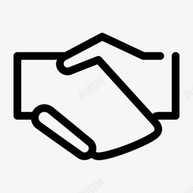 握手协议商业交易图标图标