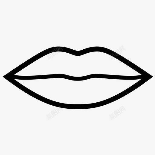 嘴唇女人的嘴唇吻图标svg_新图网 https://ixintu.com 吻 嘴 嘴唇 女人的嘴唇