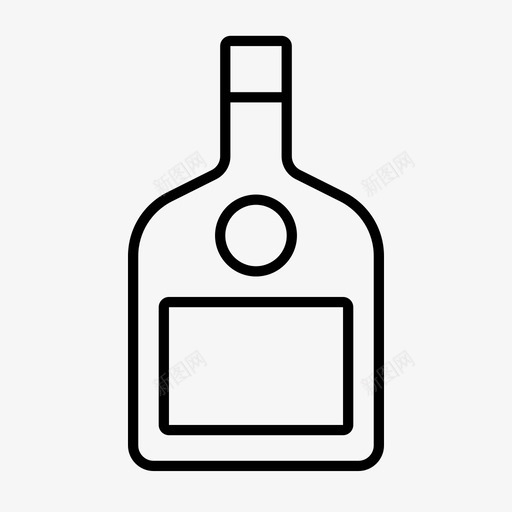 威士忌瓶酒精饮料图标svg_新图网 https://ixintu.com 威士忌瓶 白酒 苏格兰威士忌 酒精 食品饮料生产线vol01 饮料