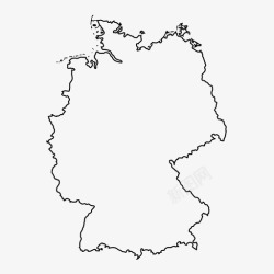德国标识德国地图柏林欧洲图标高清图片