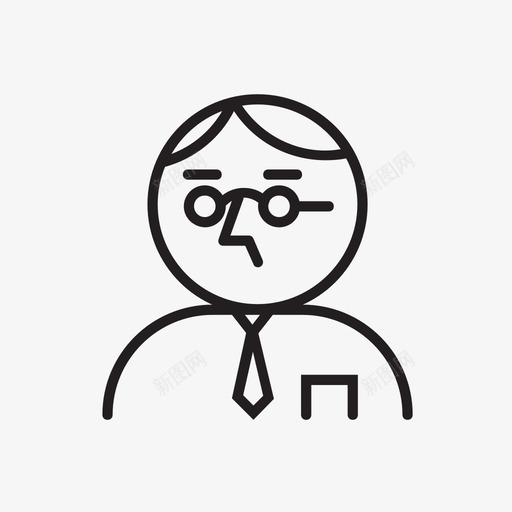 用户群Grumpy用户Fussy图标svg_新图网 https://ixintu.com Fussy Glasses Grumpy用户 人 用户人 用户群