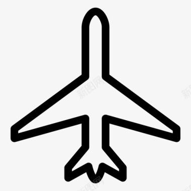 飞机起飞飞行模式图标图标