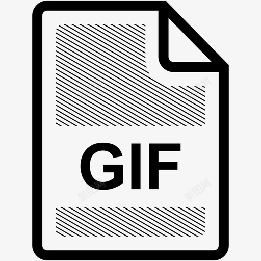 gif文件扩展名格式图标svg_新图网 https://ixintu.com gif文件 扩展名 文件格式 格式 类型