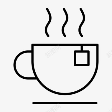 茶杯饮料热茶图标图标