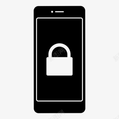 智能手机隐私锁定密码图标图标