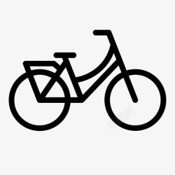 自行车架阿姆斯特丹基本自行车自行车自行车架图标高清图片