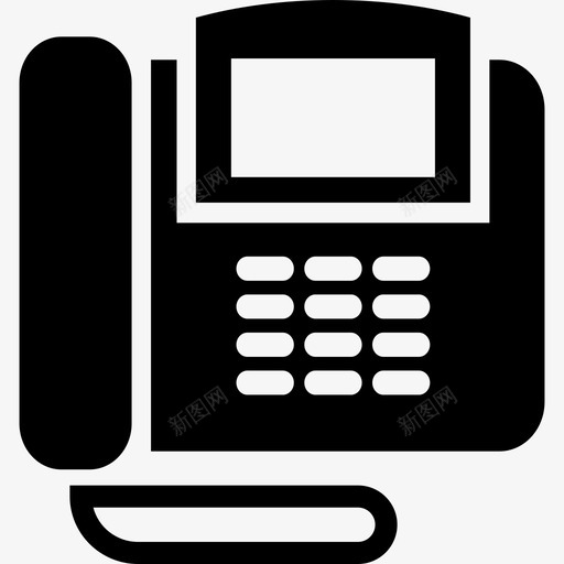 电话答录机留言机图标svg_新图网 https://ixintu.com 电话 留言机 答录机