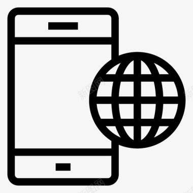 手机全球iphone图标图标