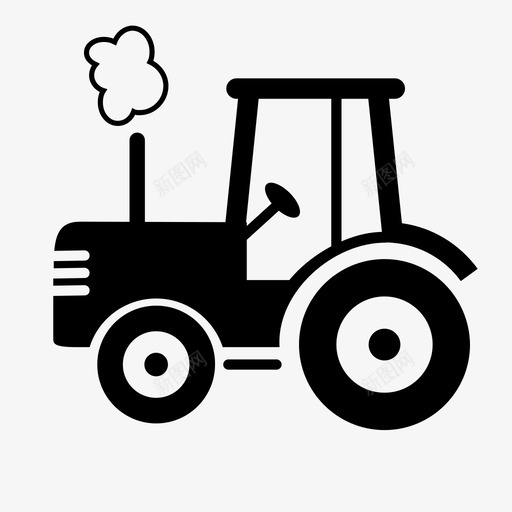 拖拉机操作农业设备图标svg_新图网 https://ixintu.com 农业 农场 拖拉机操作 田地 设备