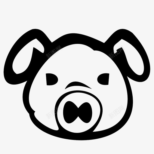 猪肉猪图标svg_新图网 https://ixintu.com 猪 猪肉
