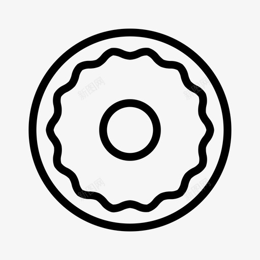 甜甜圈生日蛋糕图标svg_新图网 https://ixintu.com 甜甜圈 生日 蛋糕 食物