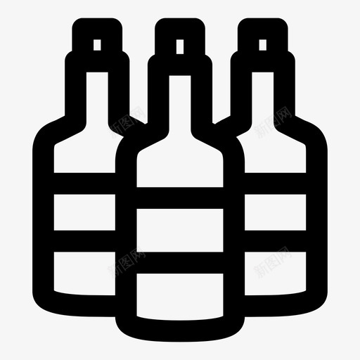 酒瓶酒酒吧图标svg_新图网 https://ixintu.com 烈酒 酒 酒吧 酒瓶