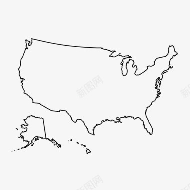 美国地图宾夕法尼亚州宾夕法尼亚州地图图标图标