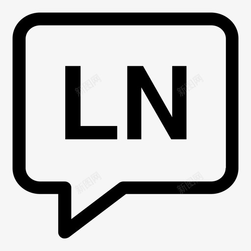 林加拉泡泡语言图标svg_新图网 https://ixintu.com 2个字母笔划 林加拉 泡泡 语言 语言代码