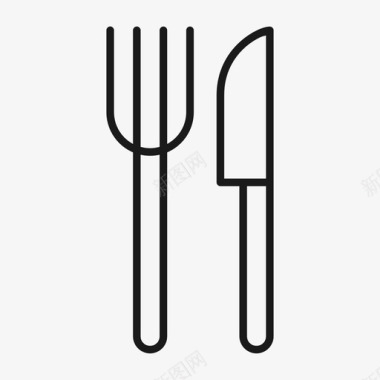 餐厅餐具饮食图标图标