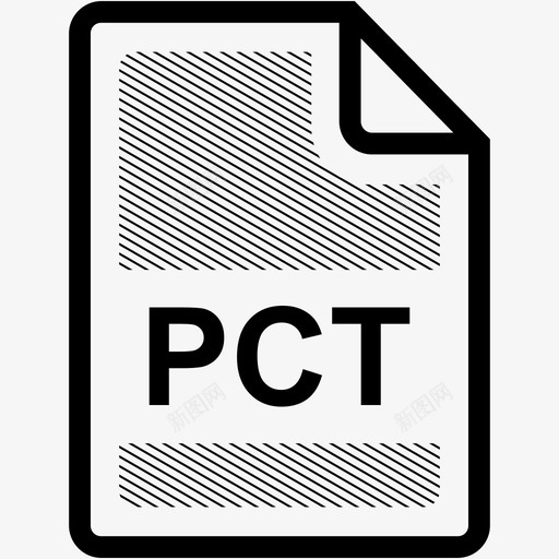 pct文件扩展名格式图标svg_新图网 https://ixintu.com pct文件 扩展名 文件格式 格式 类型