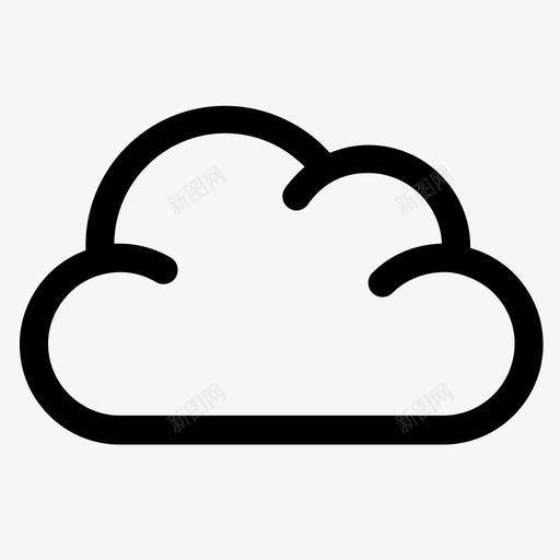 云天气图标svg_新图网 https://ixintu.com 云 天气