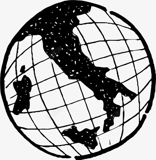 意大利大陆涂鸦图标svg_新图网 https://ixintu.com 世界地图 地图 地球 地理 大陆 意大利 涂鸦