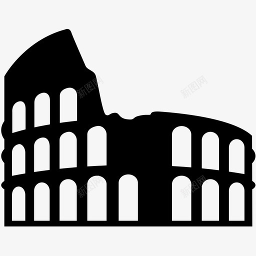 罗马建筑物svg_新图网 https://ixintu.com 罗马建筑物 rome