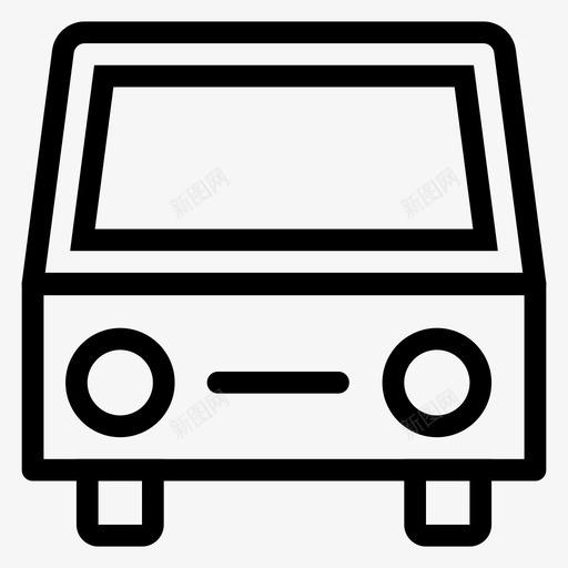 公共汽车汽车运输图标svg_新图网 https://ixintu.com 公共汽车 旅行 汽车 车辆 运输 运输线路图标