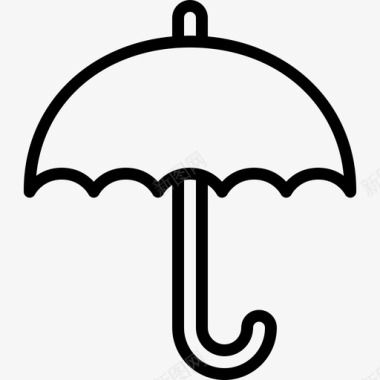 雨伞雨篷保险图标图标