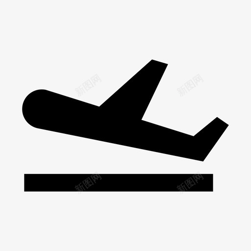 飞机起飞材料界面图标svg_新图网 https://ixintu.com 材料界面 起飞 飞机