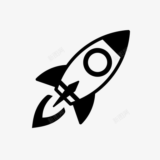 火箭网页机构字形图标svg_新图网 https://ixintu.com 火箭 网页设计机构字形