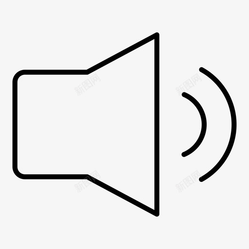 扬声器音频扩音器图标svg_新图网 https://ixintu.com 声音 扩音器 扬声器 音量 音频