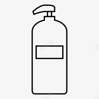肥皂分配器浴室瓶子图标图标