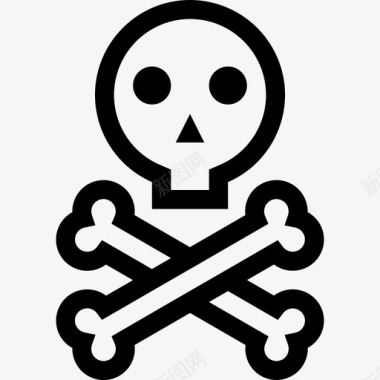 骷髅死亡海盗图标图标