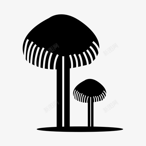 蘑菇真菌树蘑菇图标svg_新图网 https://ixintu.com 树蘑菇 真菌 蔬菜 蘑菇