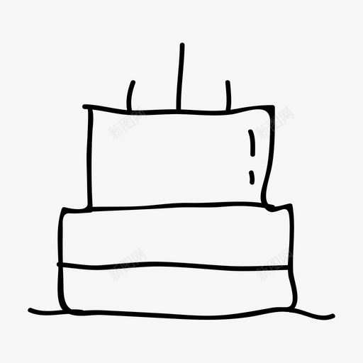 生日蛋糕周年纪念蜡烛图标svg_新图网 https://ixintu.com 周年纪念 宝贝 生日蛋糕 蜡烛
