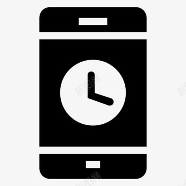 手机时钟iphone图标图标