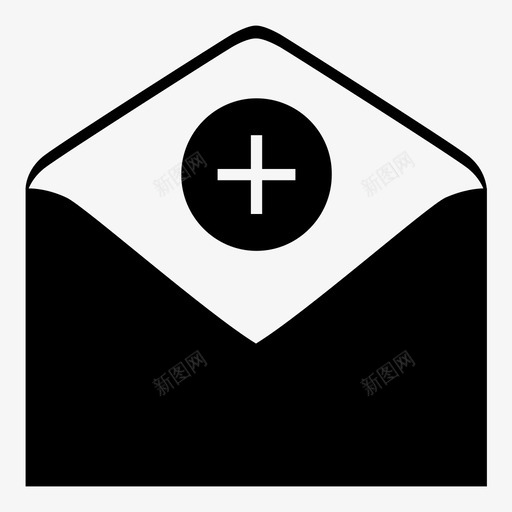 电子邮件添加创建图标svg_新图网 https://ixintu.com 创建 新建 消息 添加 电子邮件 电子邮件操作
