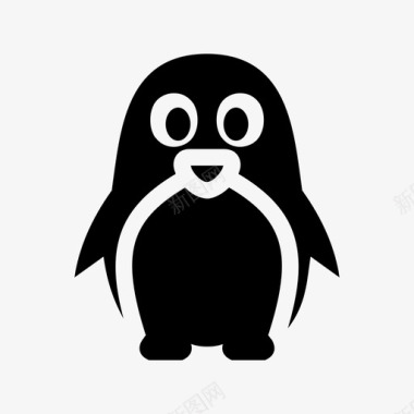 企鹅动物鸟类图标图标